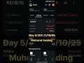 Day 5/365 hard challange to make 1 lakh capital