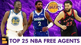 Lakers Free Agency Rumors: Top 25 NBA Free Agents Lakers Can Sign Ft. Fred VanVleet & Kyrie Irving