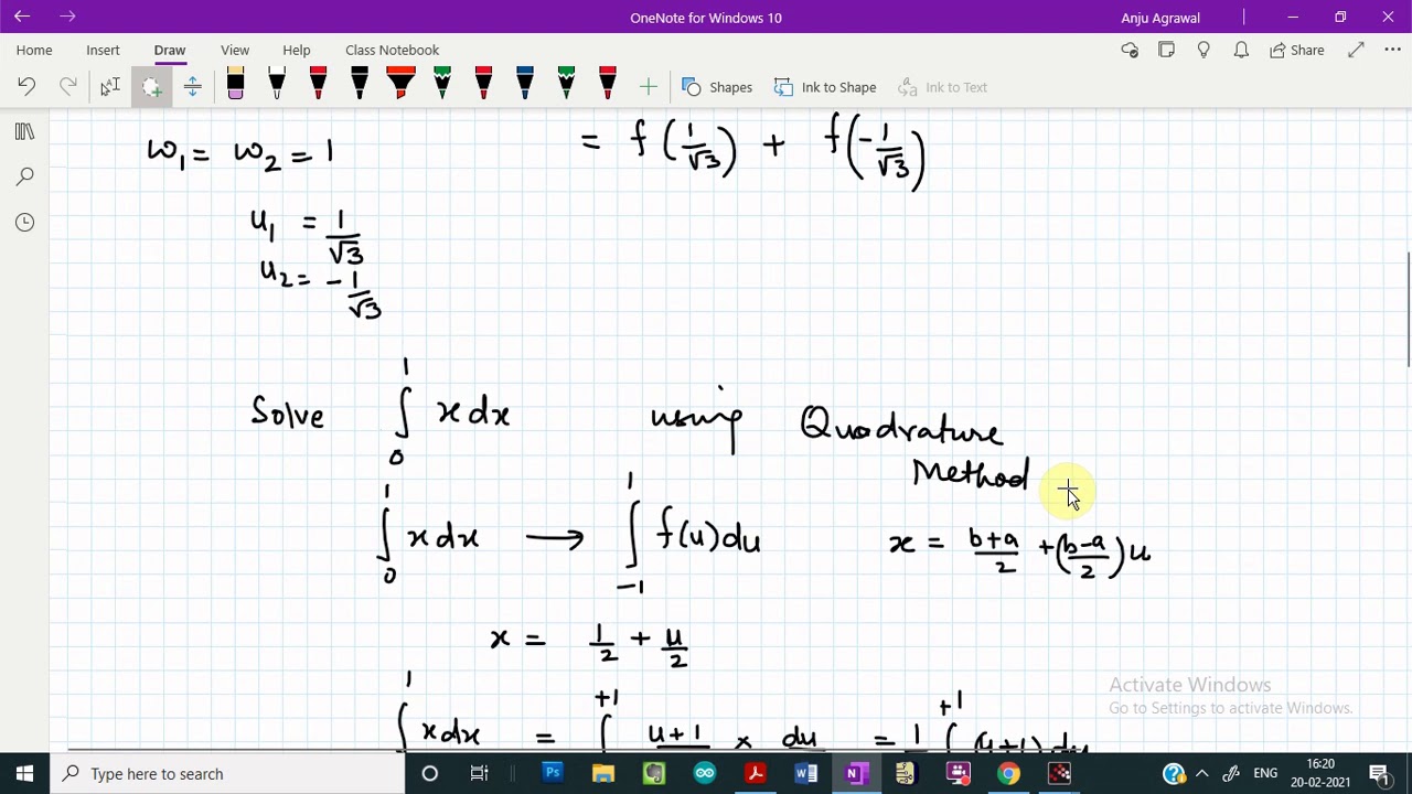 gauss-legendre-quadrature-method-using-scilab-youtube