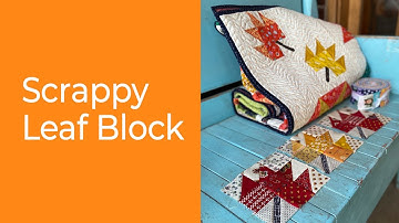 Scrappy Maple Leaf Quilt Block