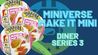 MGAs Miniverse Make It Mini Food Diner Series 3 Mini Collectibles