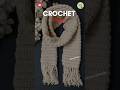 🧣 Crochet Fringe | How to add Fringe in scarf | #knottyhands #ytshorts #shorts #fringe #tassels