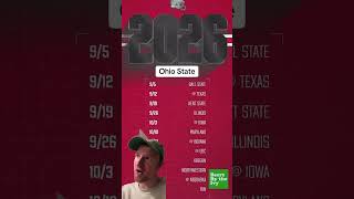 Ohio State Football 2026 schedule #collegefootball #ohiostatefootball #osu #buckeyes
