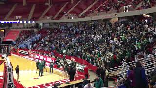 Richwoods, Nazareth fans battle in halftime chant
