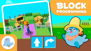 👧 BLOCK PROGRAMMING for Kids 🤖 Episode 2 ⏫ Forward and Right ⏩