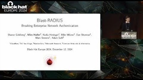 Blast-RADIUS: Breaking RADIUS, the de facto standard protocol for authentication, authorization...