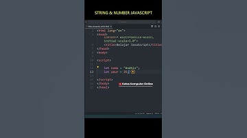 Belajar JavaScript dari Nol: Mengenal Tipe Data String & Number untuk Pemula  #coding #shortvideo