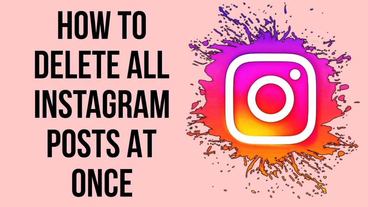 How to Delete All Instagram Posts At Once | Delete Posts together ...