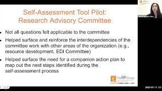 EDI Self-Assessment Tool and IRPE EDI Living Glossary Webinar