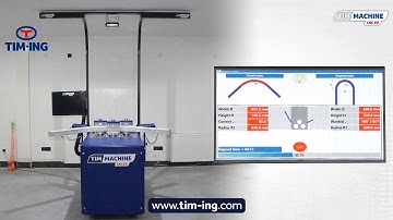 Bending machine with 3D cameras - CNC 3D - arch with one radius