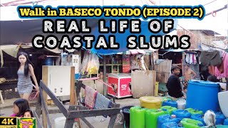 HIDDEN COASTAL SLUMS PHILIPPINES | Walk in Baseco Tondo 2023 - Episode 2