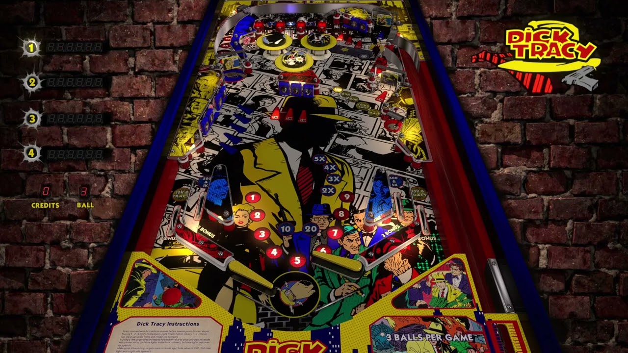 Dick Tracy VPX (Original, 2024) By Rocketeer84 | Gameplay Only