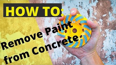How to Remove Paint from Concrete
