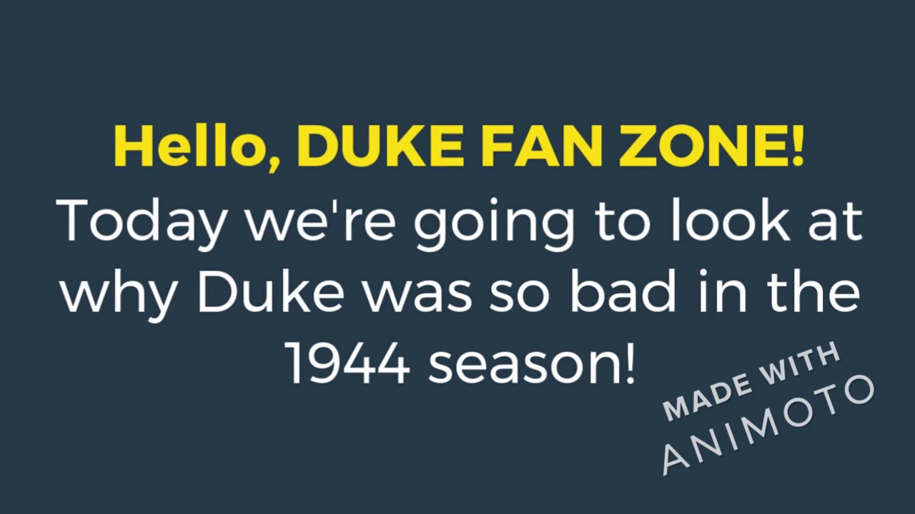 Why was Duke so bad in the 1994 season?