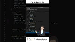 Pure CSS Loading Bar Animation 🚀 No JavaScript | HTML CSS Beginner Project 💻 #shorts #webdesign