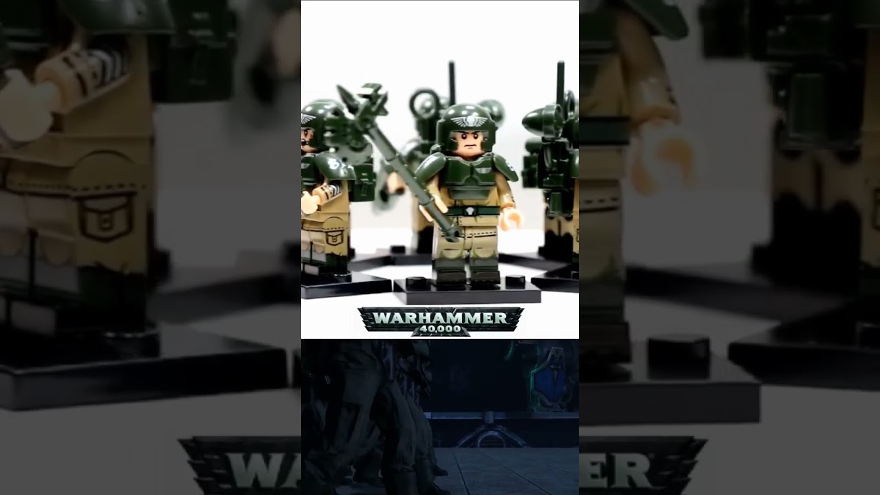 Warhammer 40K Imperial Guards KT1037 minifigures unofficial lego Warhammer 40K Astra Militarum