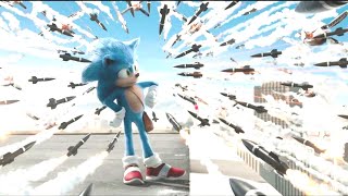 Sonic - Missile Chase Scene - In Reverse Blockbuster Reverse