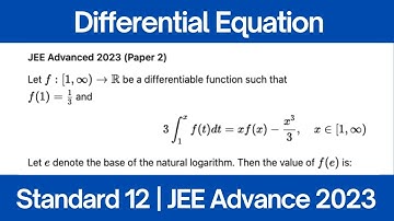 Let f : [1, ∞) → ℝ be a differentiable function such that f(1)= 1/3 and 3∫₁ˣ f(t)dt = xf(x)-x³/3
