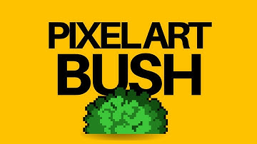 How to draw a pixel art bush in aseprite.