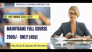 Mainframes Online Training Session 2 | Mainframe Tutorial Step by Step