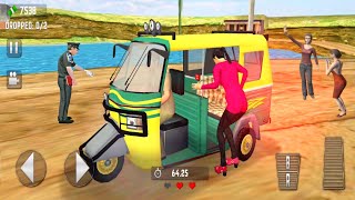 Offroad Tuk Tuk Auto Rickshaw Driving Simulator - Realistic Transporter Game - Android Gameplay screenshot 4