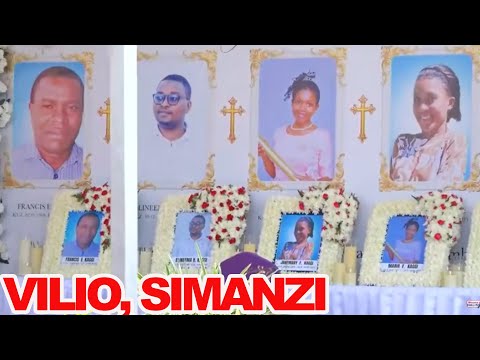 LIVE VILIO SIMANZI KATIKA MSIBA WA WATU WATANO 5 WA FAMILIA MOJA WALIOFARIKI KWA AJALI