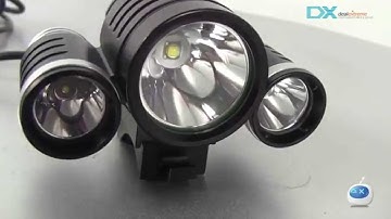 DealeXtreme: SL-2014 1-Cree XM-L T6 + 2-Cree XP-E R5 1800lm 4-Mode White Bicycle Headlight