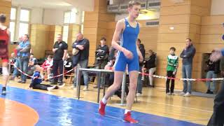 Wrestling / Ringen LM Sachsen 2024, Leipzig, Jugend A (U17) Freestyle, 60 kg, Funk - Britvin