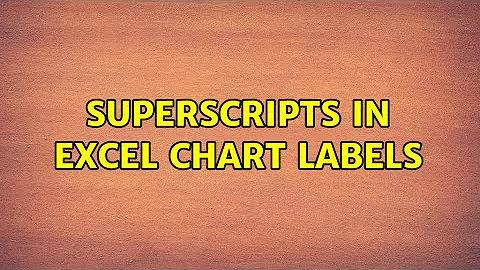 Superscripts in Excel chart labels (2 Solutions!!)