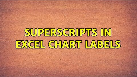 Superscripts in Excel chart labels (2 Solutions!!)