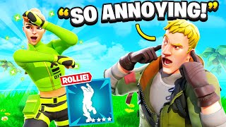 I Trolled Him With NEW “Rollie” Emote... (Fortnite)