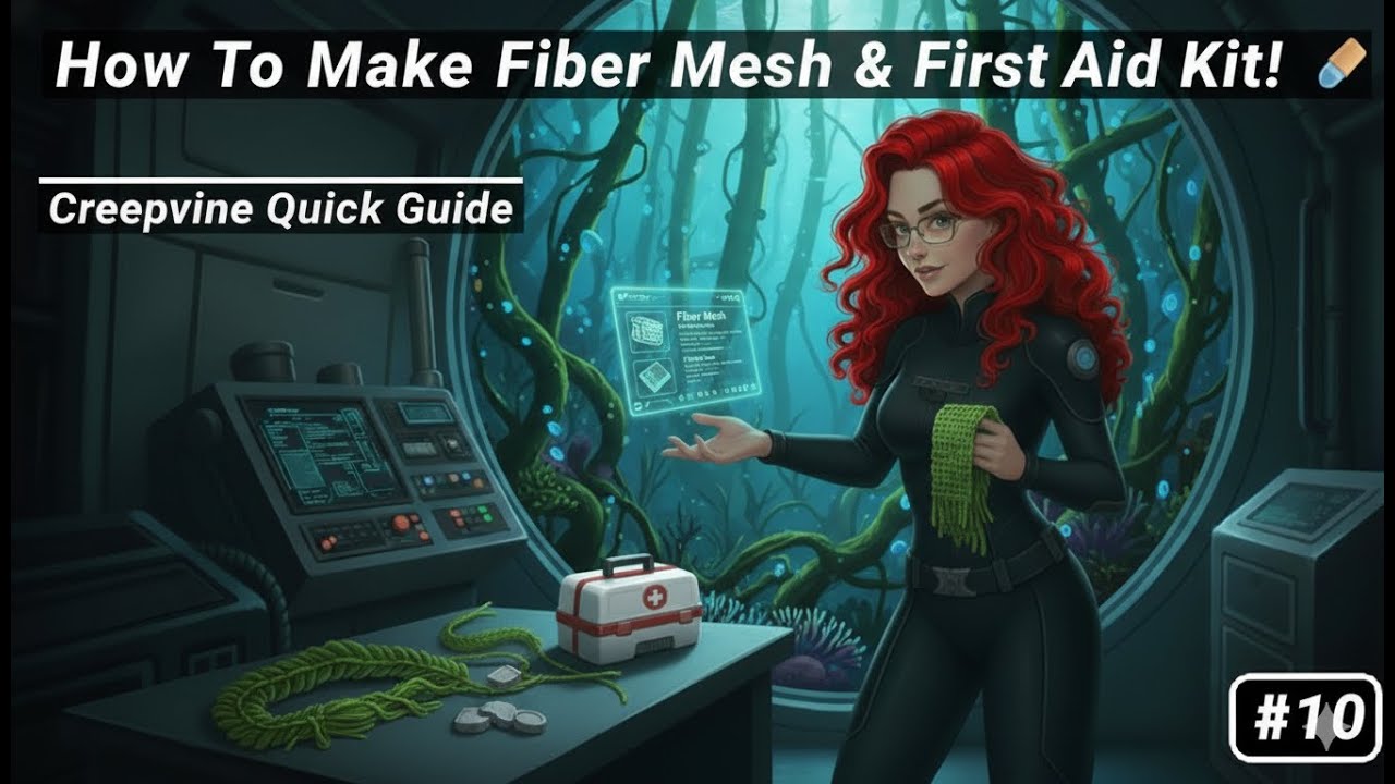 How To Make Fiber Mesh & First Aid Kit! 🩹 Creepvine Quick Guide (#10)
