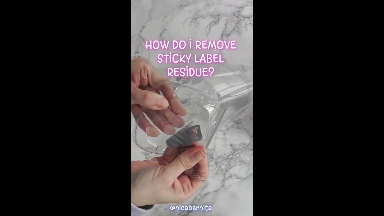 HOW DO I REMOVE STICKY LABEL RESIDUE FROM GLASS OR PLASTIC LIFE HACKS Shorts Craftynica