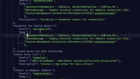 20180928_VSCode=Creating a PowerShell Snippet
