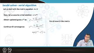 Lec26: Domain decomposition based parallelization of matrix solvers #swayamprabha