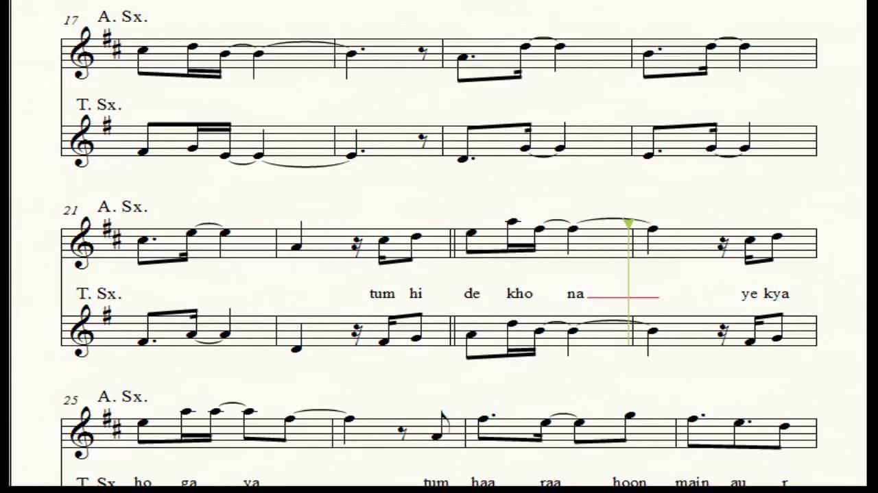 Song sheet. HARAKEVET Song Sheet. Tumhi Dekho Naa pdf Piano Sheets. Tum Hi ho mp3 Note Flute.