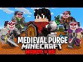 100 players simulate a medieval purge civilization in minecraft
