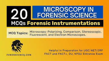 Important MCQs on Microscopy in Forensic Science | Unit-II Part 1| Forensic Instrumentation MCQs