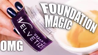 MIXING LOOSE POWDER IN LIQUID FOUNDATION?!! AMAZING RESULTS!!! OMG!!!