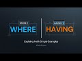 WHERE vs HAVING in SQL | Explained with Simple Examples | Deploy &amp; Dreams