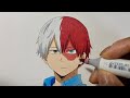 How to Draw Shoto Todoroki Easy  - My Hero Academia (Boku No Hero Academia / 僕のヒーローアカデミア )