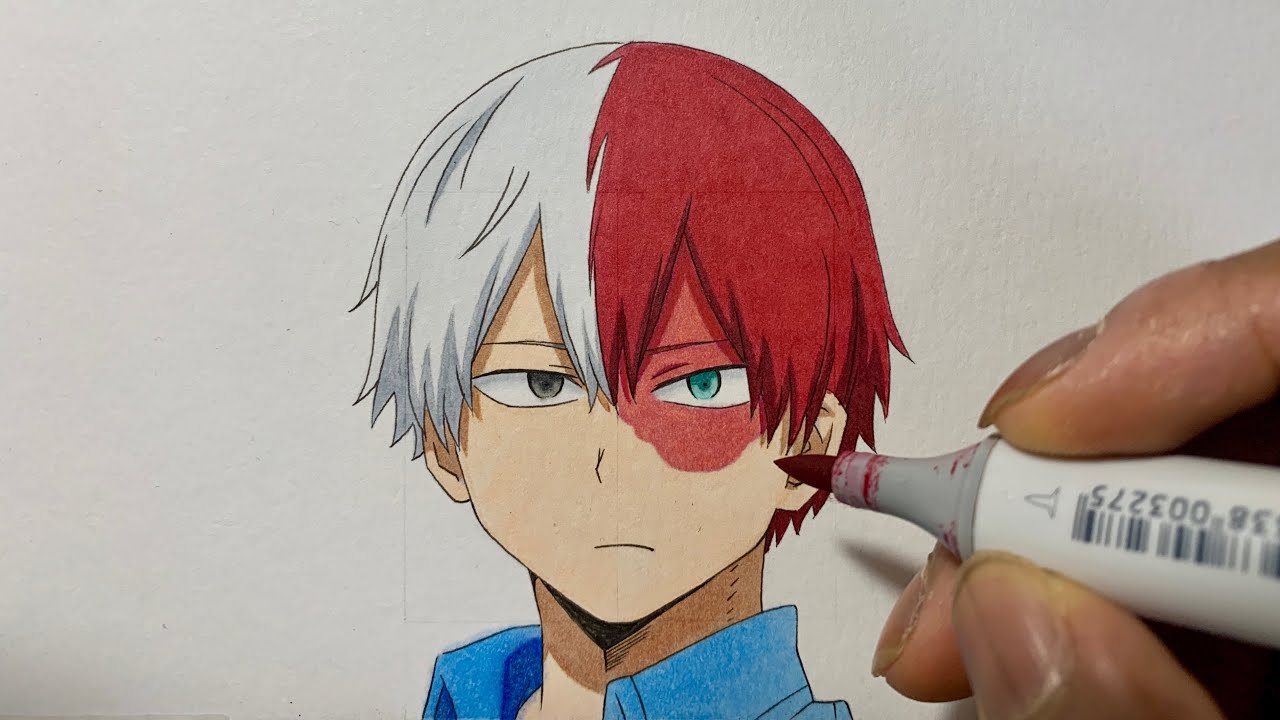 How to Draw Shoto Todoroki Easy - My Hero Academia (Boku No Hero ...