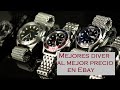 Mejores relojes Diver, calidad-precio, en ebay.