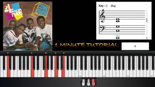 "Come Over" 4 by Four 1 Minute Piano Tutorial