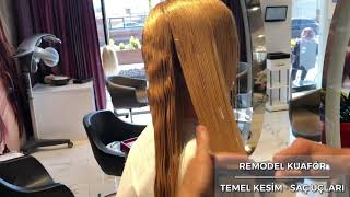 Temel Kesi̇m Eği̇ti̇mi̇ - Saç Uçlari How To Do Basi̇c Hai̇r Cut - Remodel Yeni̇ Bi̇r Sen