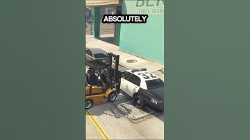 How Cops React If You Lift a Police Car With a Forklift in Every GTA Game? #GTAGames #GTAComedy