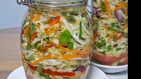 Cách làm DƯA BẮP CẢI lên men từ hoa quả giòn thơm dễ làm .