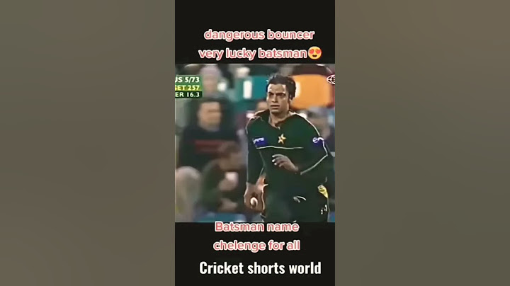 Watch Shoaib Akhtar's MOST DANGEROUS Bouncer in Cricket History!