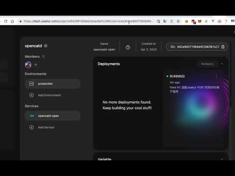 使用Zeabur部署OpenCat For Team - opencatd-open