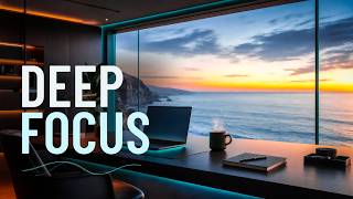 3-Hour Deep Work Music - Ocean Flow | Smooth Productivity, Mental Clarity & Deep Focus